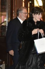 MILLA JOVIVICH Leaves Borchardt Restaurant in Berlin 01/19/2017