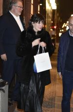 MILLA JOVIVICH Leaves Borchardt Restaurant in Berlin 01/19/2017