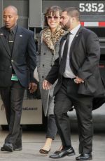 MILLA JOVOVICH Arrives at Jimmy Kimmel Live in Los Angeles 01/24/2017