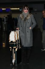 MILLA JOVOVICH at JFK Airport in New York 01/25/2017