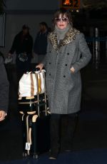 MILLA JOVOVICH at JFK Airport in New York 01/25/2017