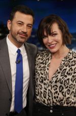 MILLA JOVOVICH at Jimmy Kimmel Live 01/24/2017