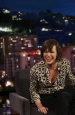 MILLA JOVOVICH at Jimmy Kimmel Live 01/24/2017