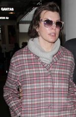 MILLA JOVOVICH at Los Angeles International Airport 01/20/2017