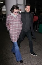 MILLA JOVOVICH at Los Angeles International Airport 01/20/2017