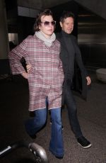 MILLA JOVOVICH at Los Angeles International Airport 01/20/2017