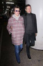 MILLA JOVOVICH at Los Angeles International Airport 01/20/2017