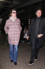 MILLA JOVOVICH at Los Angeles International Airport 01/20/2017