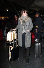 MILLA JOVOVICH at Los Angeles International Airport 01/25/2017
