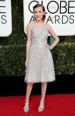 MILLIE BOBBY BROWN at 74th Annual Golden Globe Awards in Beverly Hills 01/08/2017