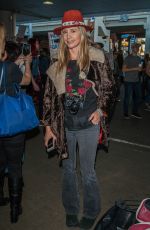 MIRA SORVINO at LAX Airport in Los Angeles 01/29/2017