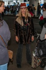 MIRA SORVINO at LAX Airport in Los Angeles 01/29/2017