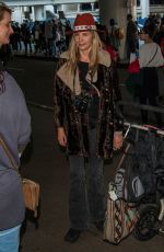 MIRA SORVINO at LAX Airport in Los Angeles 01/29/2017