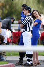 MIRANDA KERR on he Set of a TV Show in Los Angeles 01/13/2017