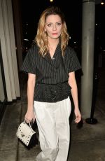 MISCHA BARTON at Catch LA in West Hollywood 01/12/2017