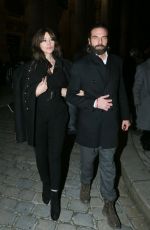MONICA BELLUCCI Leaves Alexandre Vauthier Fashion Show in Paris 01/24/2017