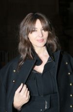 MONICA BELLUCCI Leaves Alexandre Vauthier Fashion Show in Paris 01/24/2017