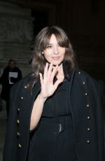 MONICA BELLUCCI Leaves Alexandre Vauthier Fashion Show in Paris 01/24/2017