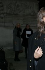 MONICA BELLUCCI Leaves Alexandre Vauthier Fashion Show in Paris 01/24/2017