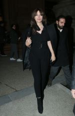 MONICA BELLUCCI Leaves Alexandre Vauthier Fashion Show in Paris 01/24/2017