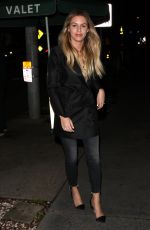 MORGAN STEWART Out for Dinner in West Hollywood 01/13/2017
