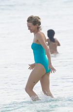 NAOMI WATTS in Swimsuit at a Beach in Cancun 01/01/2017