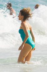 NAOMI WATTS in Swimsuit at a Beach in Cancun 01/01/2017