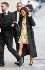 NAOMIE HARRIS Arrives at Jimmy Kimmel Live in Hollywood 01/10/2017