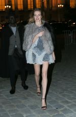 NATALIA VODIANOVA Arrives at Berluti Fashion Show in Paris 01/21/2017
