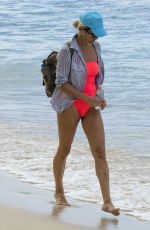 NATASHA SHISHMANIAN on the Beach in Barbados 01/01/2017