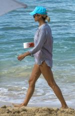 NATASHA SHISHMANIAN on the Beach in Barbados 01/01/2017