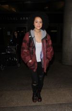 NATHALIE EMMANUEL at Los Angeles International Airport 01/16/2017