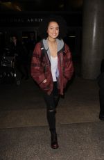 NATHALIE EMMANUEL at Los Angeles International Airport 01/16/2017