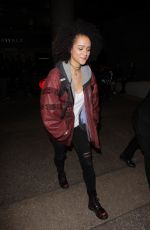 NATHALIE EMMANUEL at Los Angeles International Airport 01/16/2017