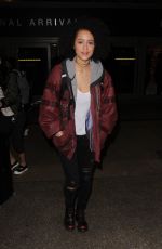 NATHALIE EMMANUEL at Los Angeles International Airport 01/16/2017