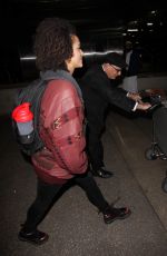 NATHALIE EMMANUEL at Los Angeles International Airport 01/16/2017