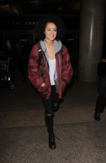 NATHALIE EMMANUEL at Los Angeles International Airport 01/16/2017