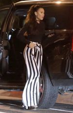 NAYA RIVERA Out for Dinner in West Hollywood 01/12/2017