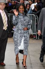 NIA LONG Arrives at Good Morning America in New York 01/12/2017
