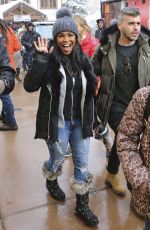 NIA LONG Out in Park City 01/21/2017