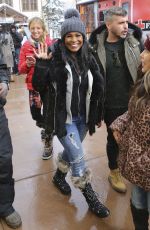 NIA LONG Out in Park City 01/21/2017