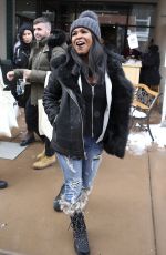 NIA LONG Out in Park City 01/21/2017