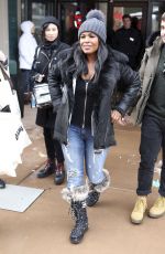 NIA LONG Out in Park City 01/21/2017