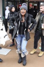 NIA LONG Out in Park City 01/21/2017