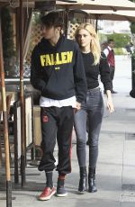 NICOLA PELTZ and Anwar Hadid Out in Beverly Hills 01/18/2017