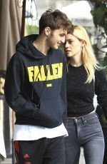 NICOLA PELTZ and Anwar Hadid Out in Beverly Hills 01/18/2017
