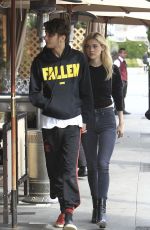 NICOLA PELTZ and Anwar Hadid Out in Beverly Hills 01/18/2017