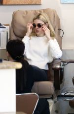 NICOLA PELTZ at a Nail Salon on Rodeo Drive in Beverly Hills 01/16/2017