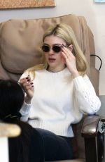 NICOLA PELTZ at a Nail Salon on Rodeo Drive in Beverly Hills 01/16/2017