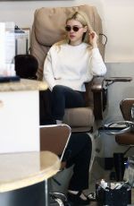 NICOLA PELTZ at a Nail Salon on Rodeo Drive in Beverly Hills 01/16/2017